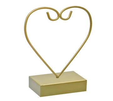 Metal Stand – Gold Heart Folding Design, 8 Inch