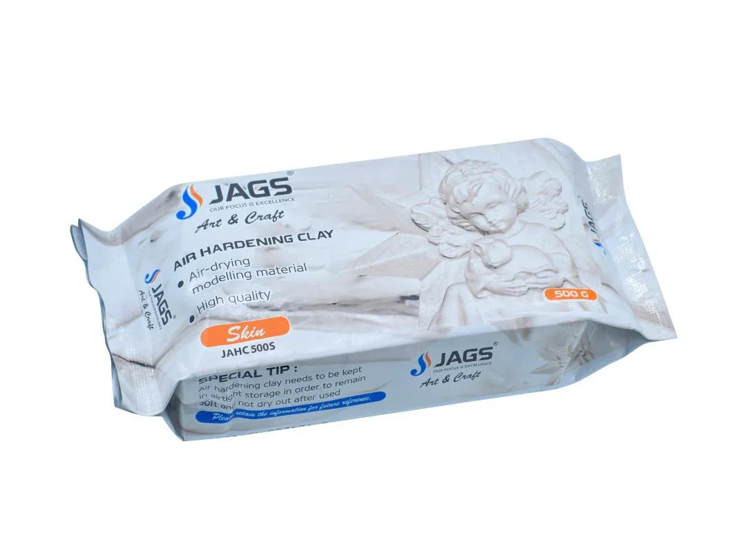 Jags Air Hardening Clay – 500g Skin Color