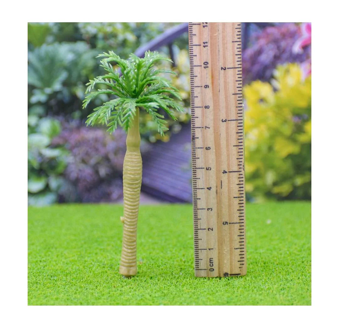 Artificial Miniature Trees – Set of 2 Green Trees for Crafts