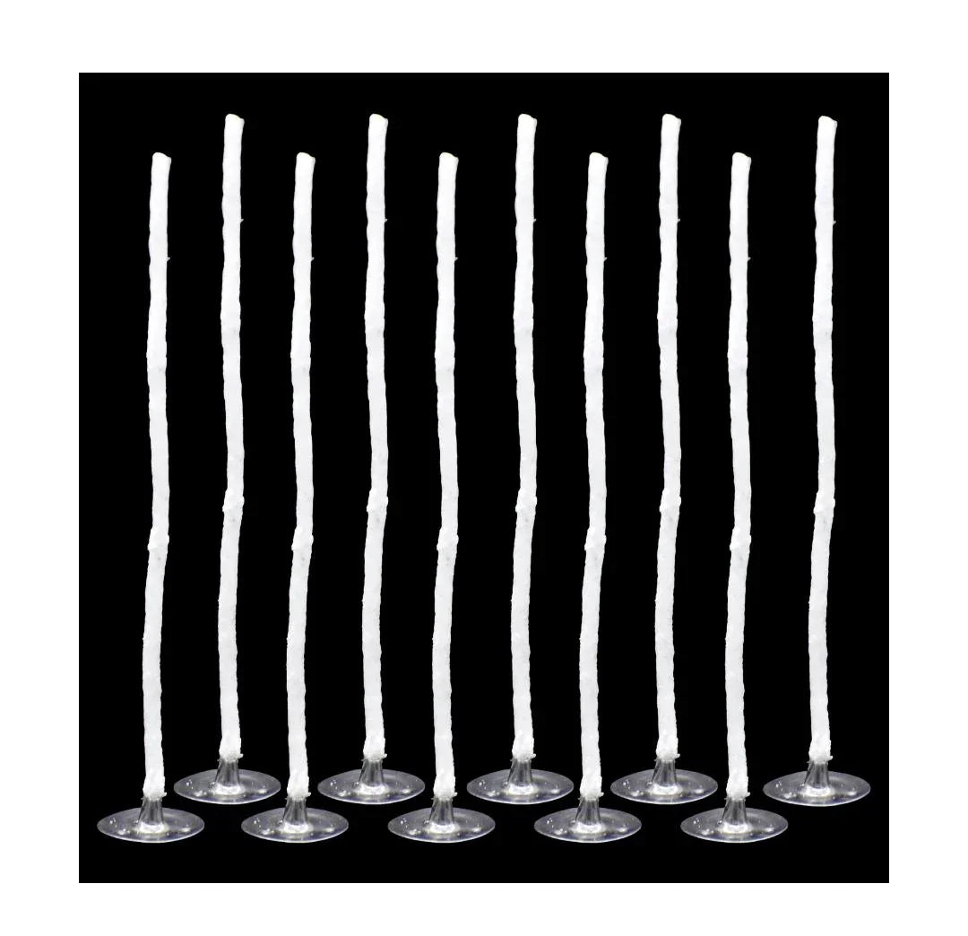 Candle Wicks 7" with Tab (Pack of 10) – Ready to Use for DIY Candles