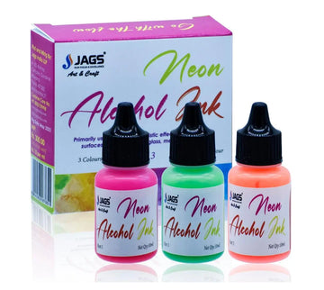 Jags Neon Alcohol Ink Set – Pack of 3 Bright Colors for Art & Resin