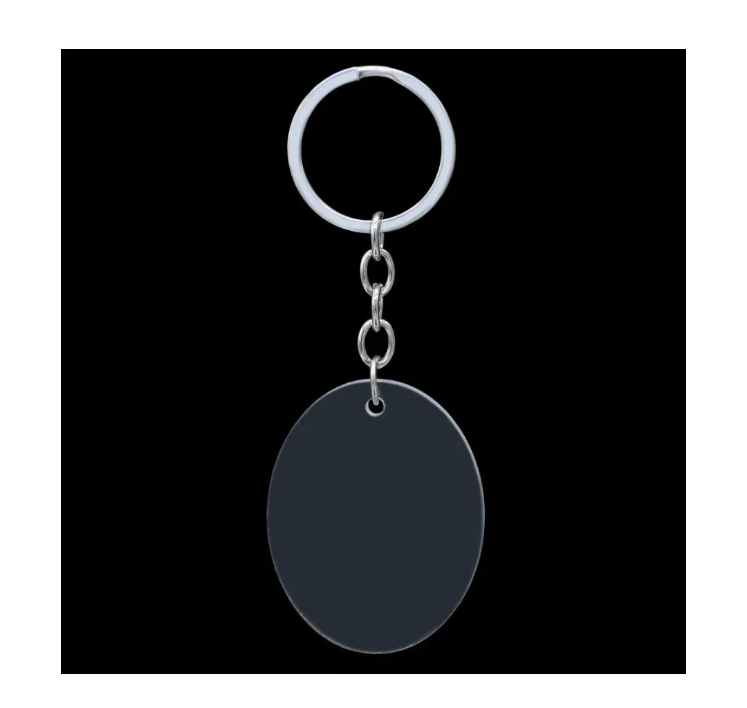 Acrylic Clear Keychain Set – 5 Pcs with Ring for DIY Crafting