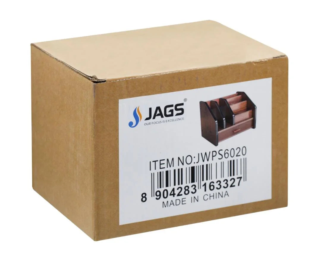 Wooden Pen Stand JWPS6020 – Multi-Utility Desk Organizer for Daily Use