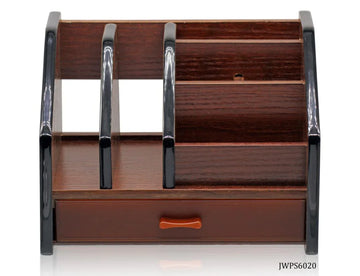 Wooden Pen Stand JWPS6020 – Multi-Utility Desk Organizer for Daily Use