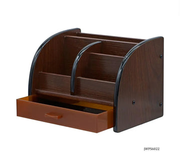 Elegant Wooden Pen Stand – Compact & Functional Desk Organizer