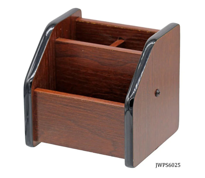 Stylish Wooden Pen Stand – Multi-Slot Desk Organizer