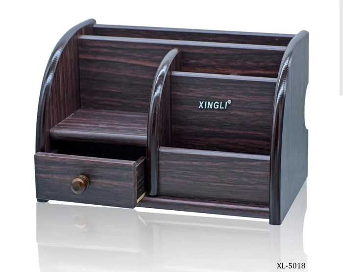 Wooden Pen Stand XL-5018 – Compact & Elegant Organizer for Desk Essentials