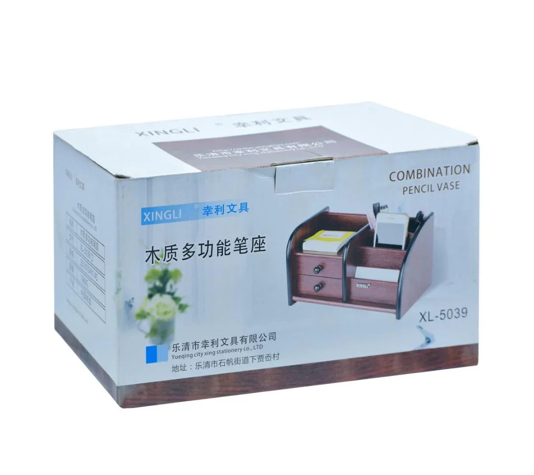 Classic Wooden Pen Stand – Minimal Desk Organizer for Everyday Use