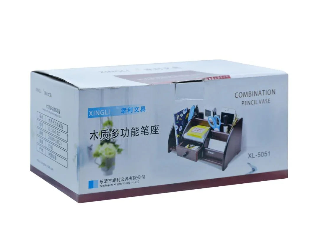 Elegant Wooden Pen Stand – Organize Your Desk in Style