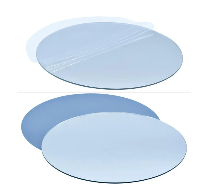 Acrylic Round Mirrors  6 Inch Silver (2pcs) pack of 1