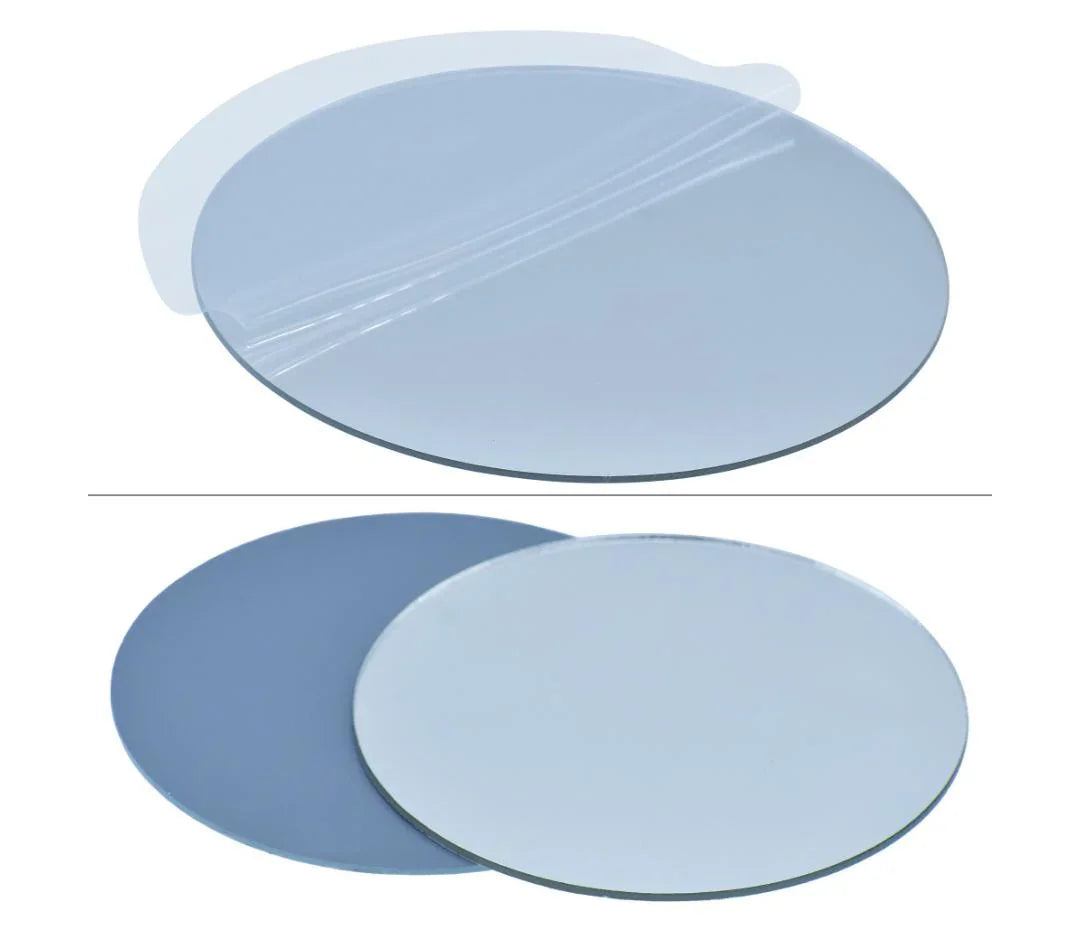 Acrylic Round Mirrors – 3 Inch Silver, Set of 2