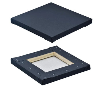 Stretched Canvas Frame – 8x8 Inch Black Cotton Canvas