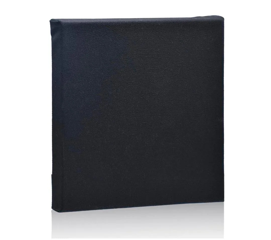 Stretched Canvas Frame – 8x8 Inch Black Cotton Canvas