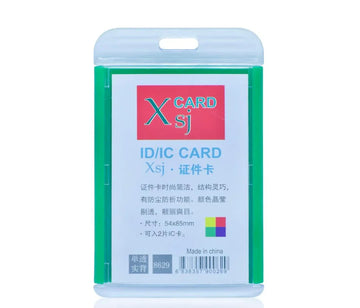Vertical Transparent ID Card Holder – 54x85MM