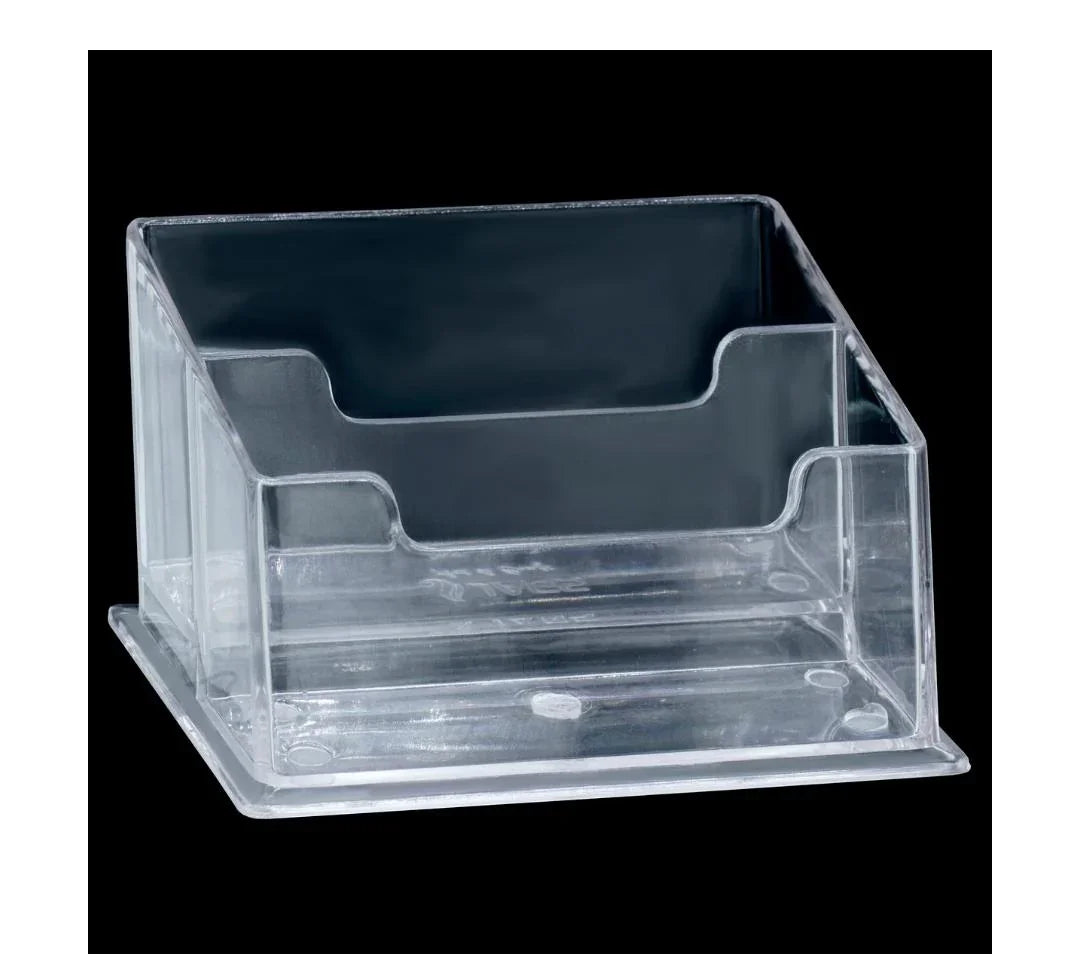 Clear 2-in-1 Desk Card Holder for Visiting & Business Cards – JDCH2X1