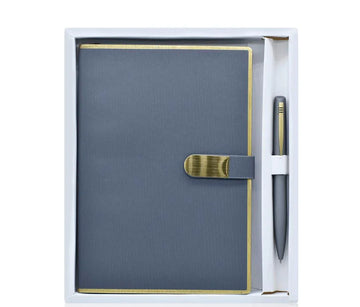 2-in-1 Gift Set – Grey Diary with Matching Ball Pen – H949GY