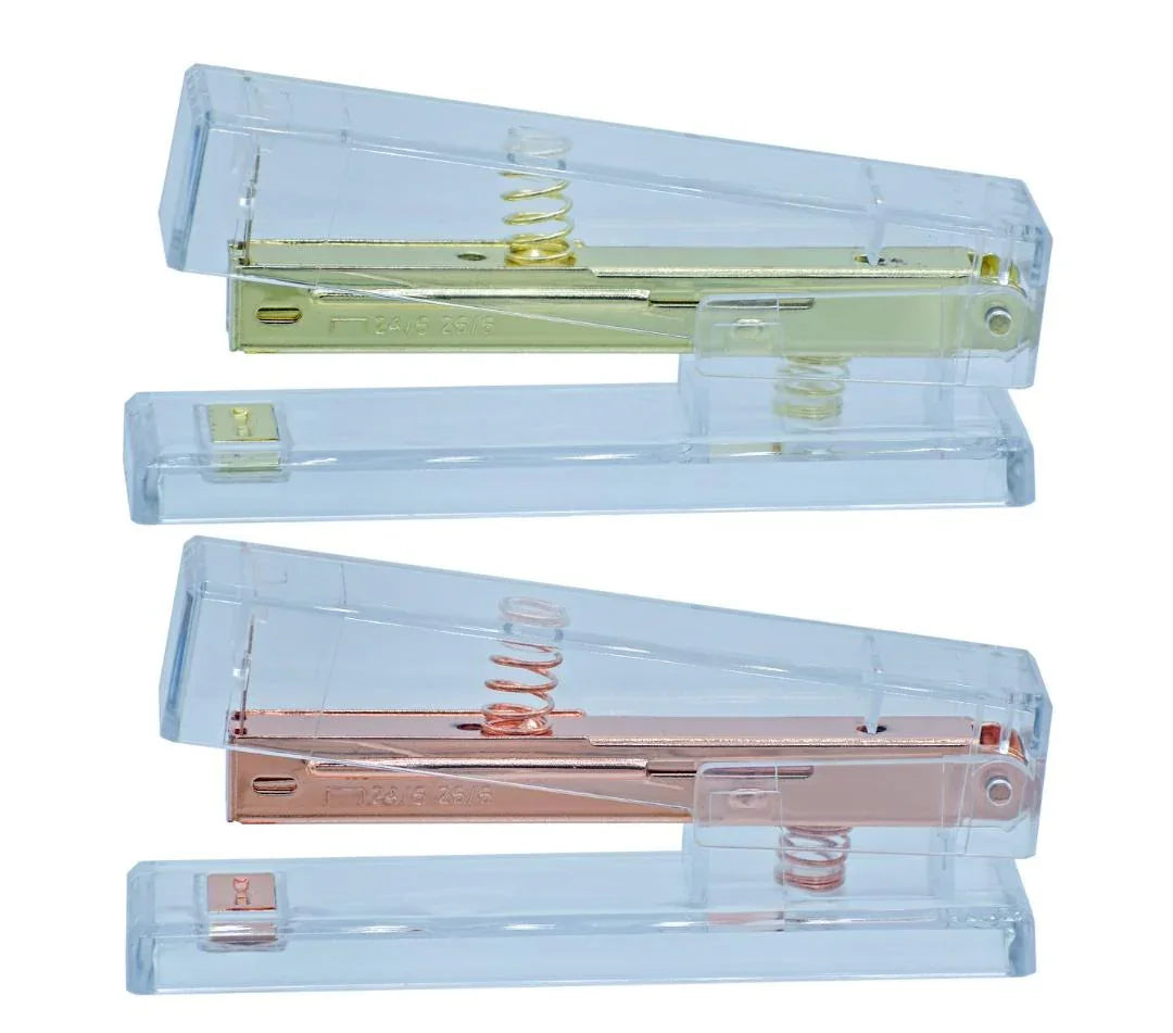 Transparent Acrylic Stapler – Stylish & Durable 24/6 Office Stapler
