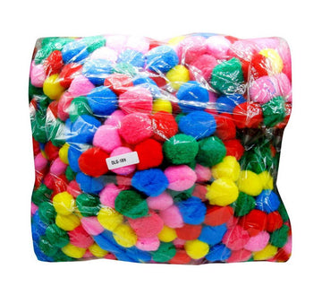Big Craft Pom Pom Balls – 4CM – 500 Pcs Bulk Pack – DLG-18N