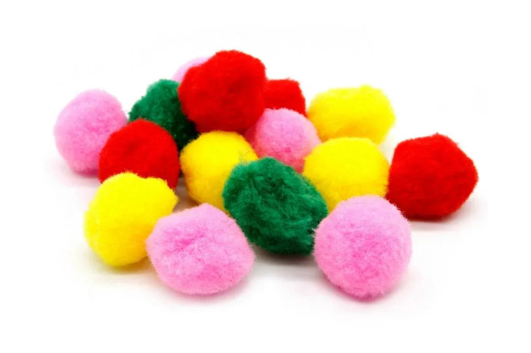 Big Craft Pom Pom Balls l 4CM l Pack of 1 contains 25 balls