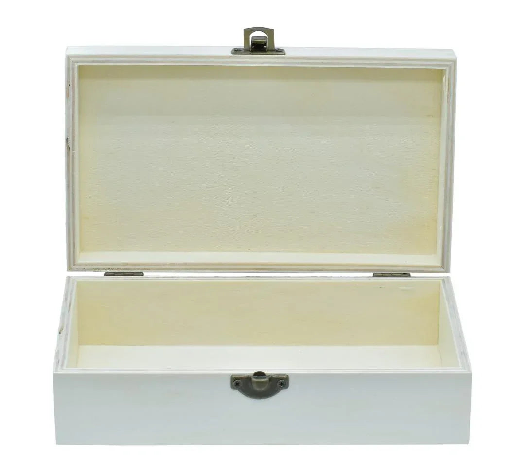 Set of 2 Rectangular Wooden Storage Boxes