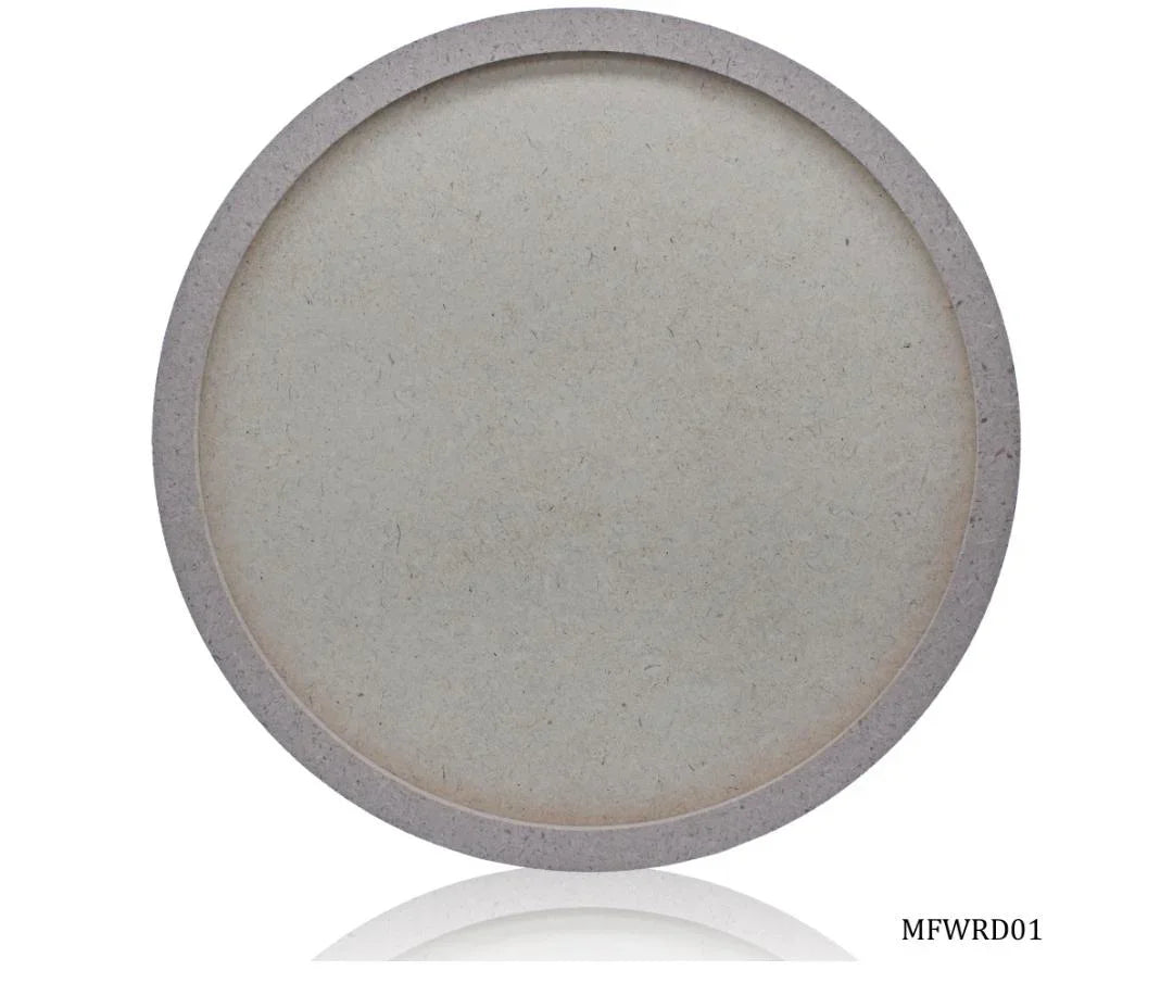 Round MDF Craft Frame – 10 Inch with 2MM Base – MFWRD01