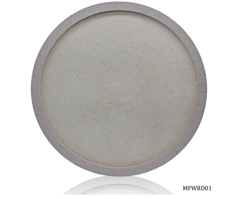 Round MDF Craft Frame – 10 Inch with 2MM Base – MFWRD01