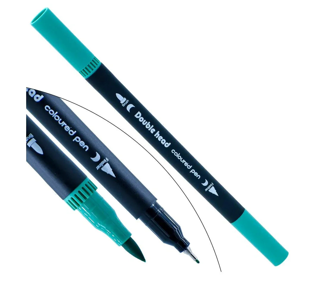 48-Piece Dual Tip Brush Pen Set – Colourful & Blendable – DBPC-48