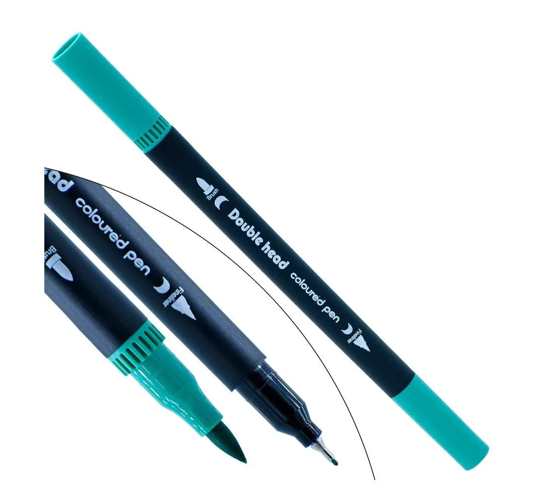 60-Piece Dual Tip Brush Pen Set – Vibrant Colours – DBPC-60