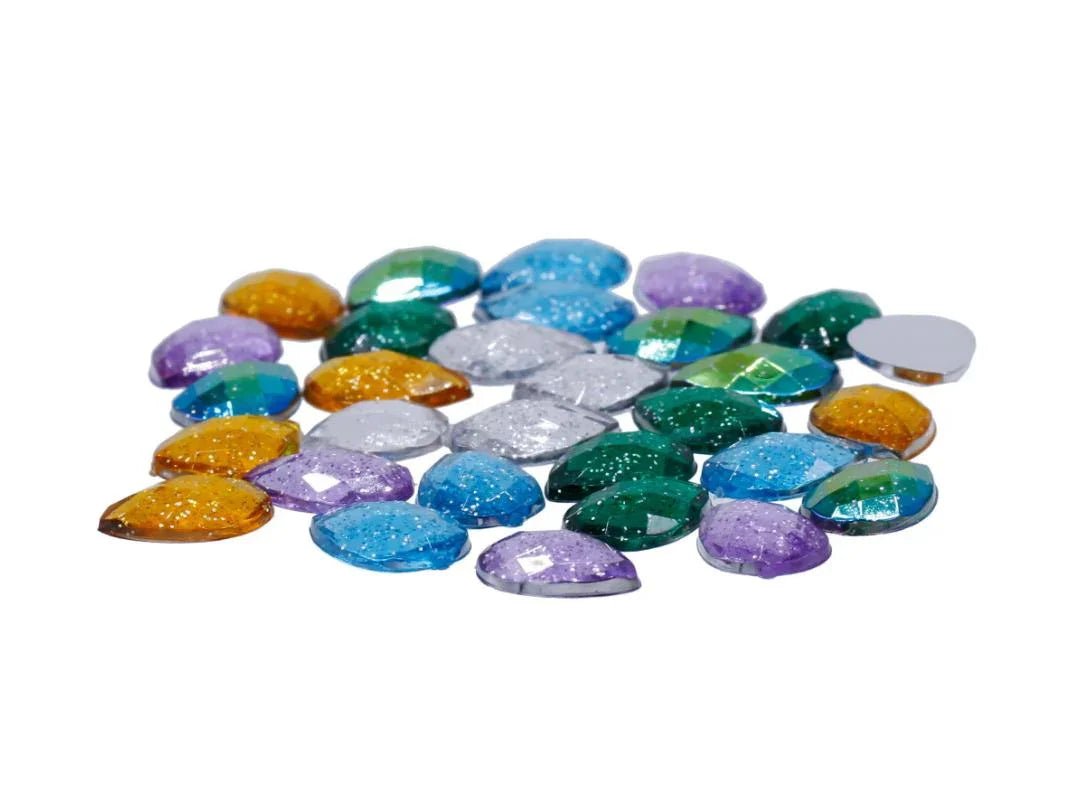 Kundan Stone Diamond Drop Glitter Small 30Pcs J10X14-18