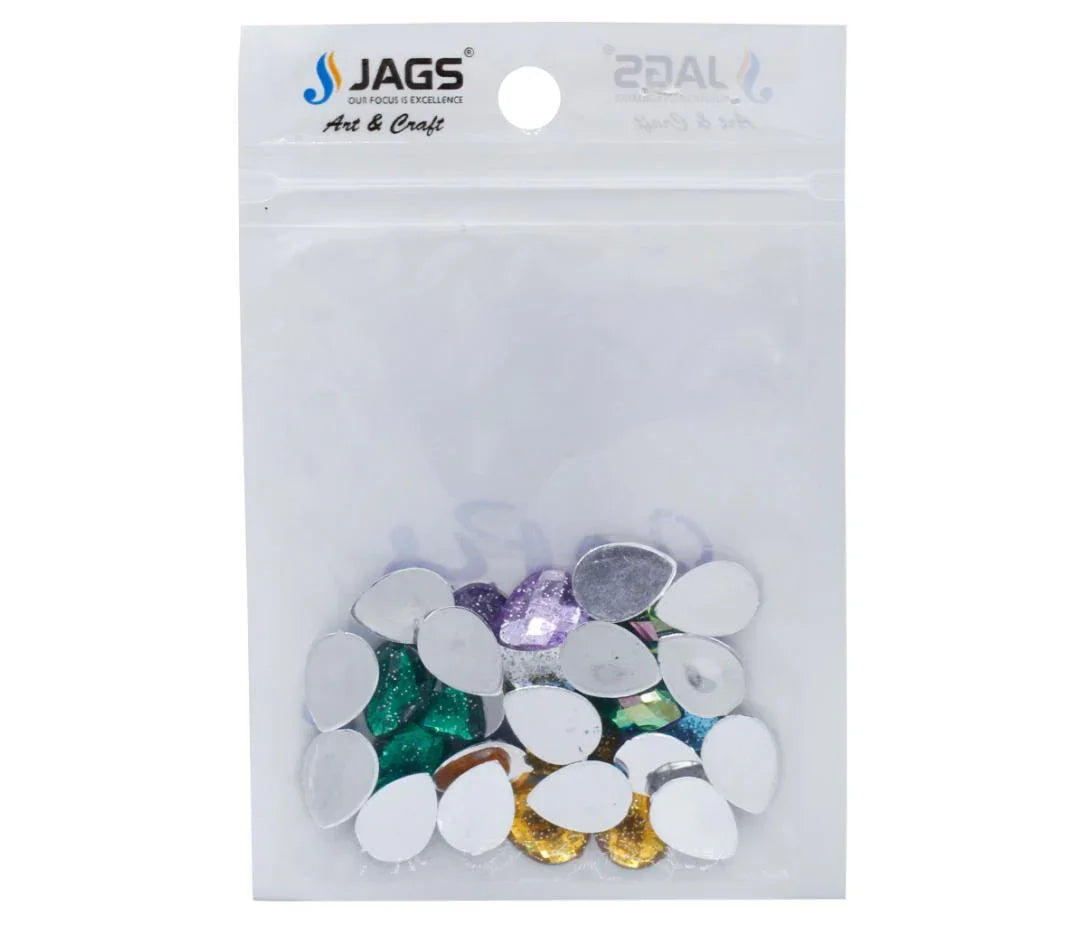Kundan Stone Diamond Drop Glitter Small 30Pcs J10X14-18