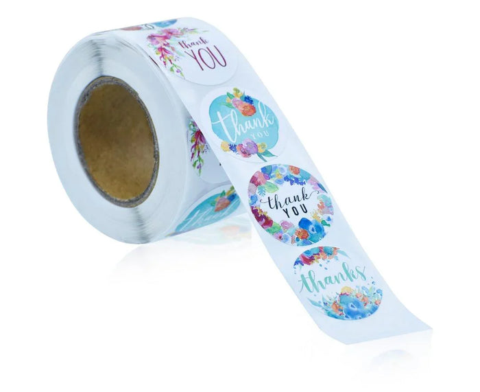 Thank You Sticker Roll for Small Business 2.5CM 500 Stick Roll A-338-K