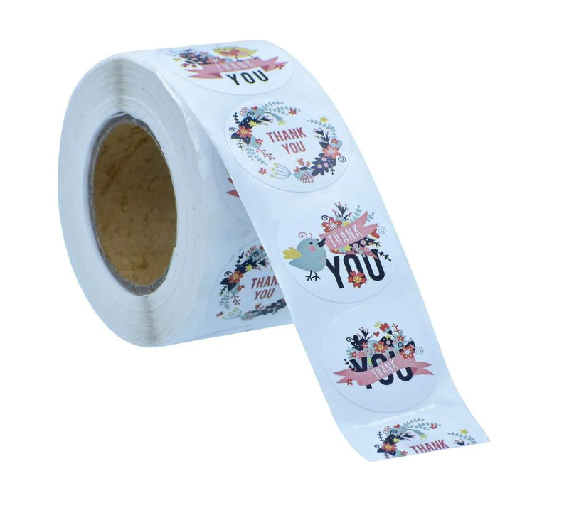 Thank You Sticker Roll for Small Business 2.5CM – 500 Stickers – A-57-B