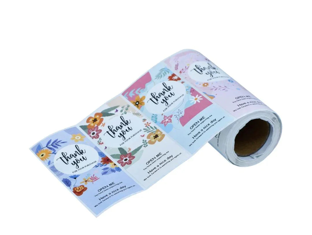 Thank You Sticker Roll for Small Business– 40x100MM – 150 Stickers – K-158-S