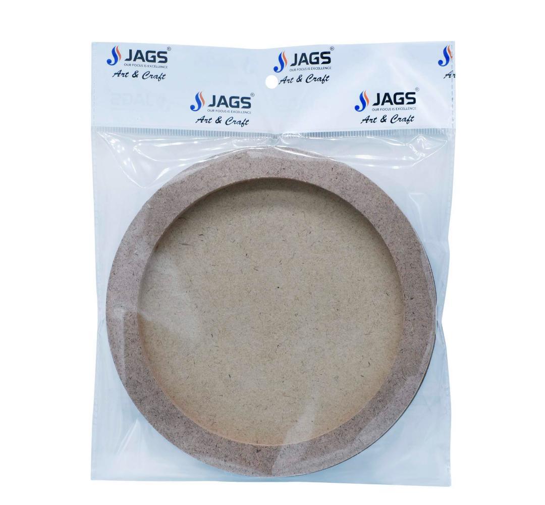 MDF Round Frame with Base – 6 Inch (11×15mm Frame, 2mm Base}