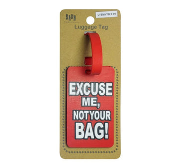 Silicone Luggage Tag – Excuse Me, Not Your Bag