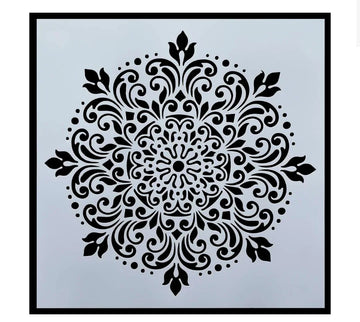 Jags Plastic Stencil – Rangoli Design No.1, 10×10 cm