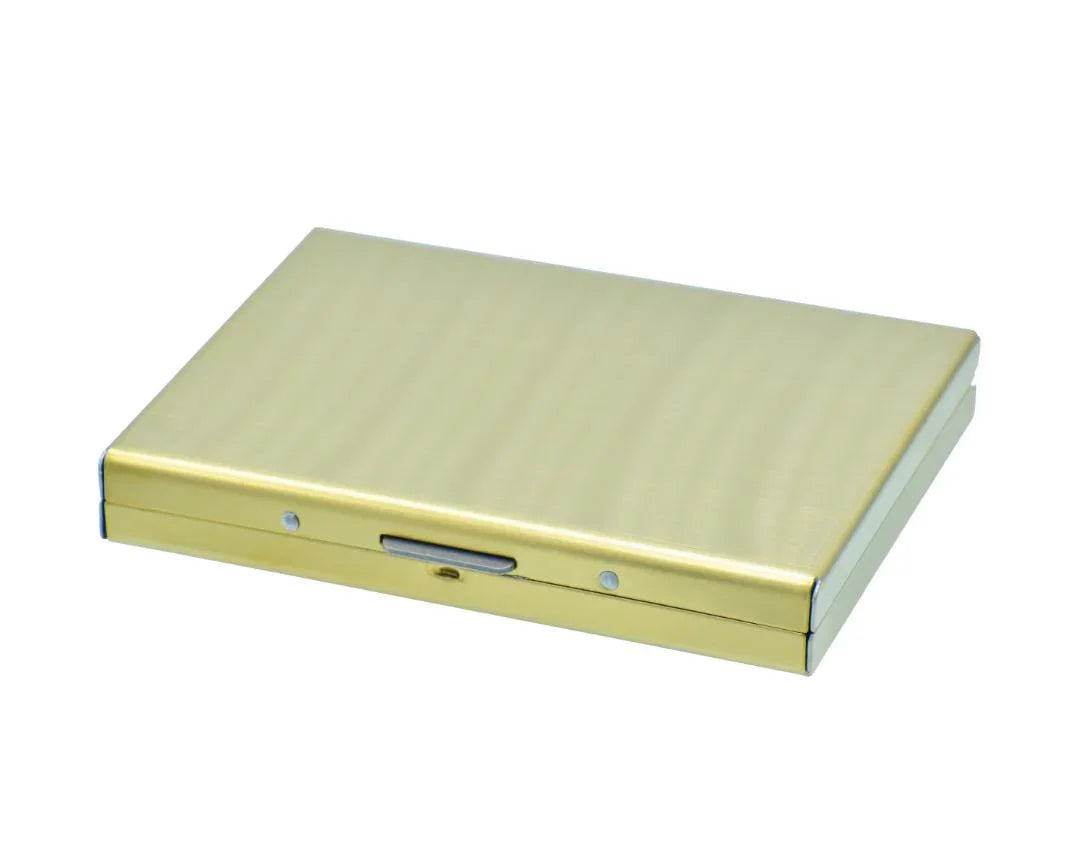 Push Card Holder – Gold Finish
