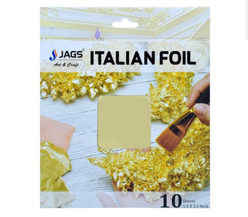 Jags Italian Gilding Foil – Gold, 5.5×5.5 Inch