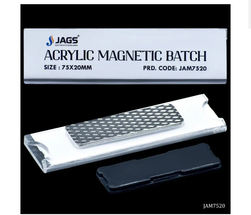 Jags Acrylic Magnetic Badge – 75x20MM