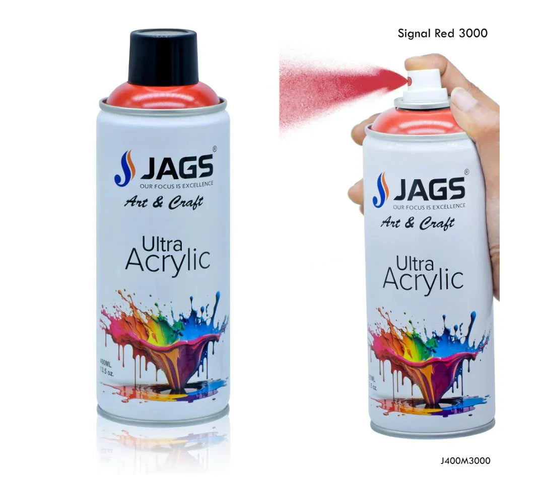 Jags Spray Ultra Acrylic – 400ml – Signal Red