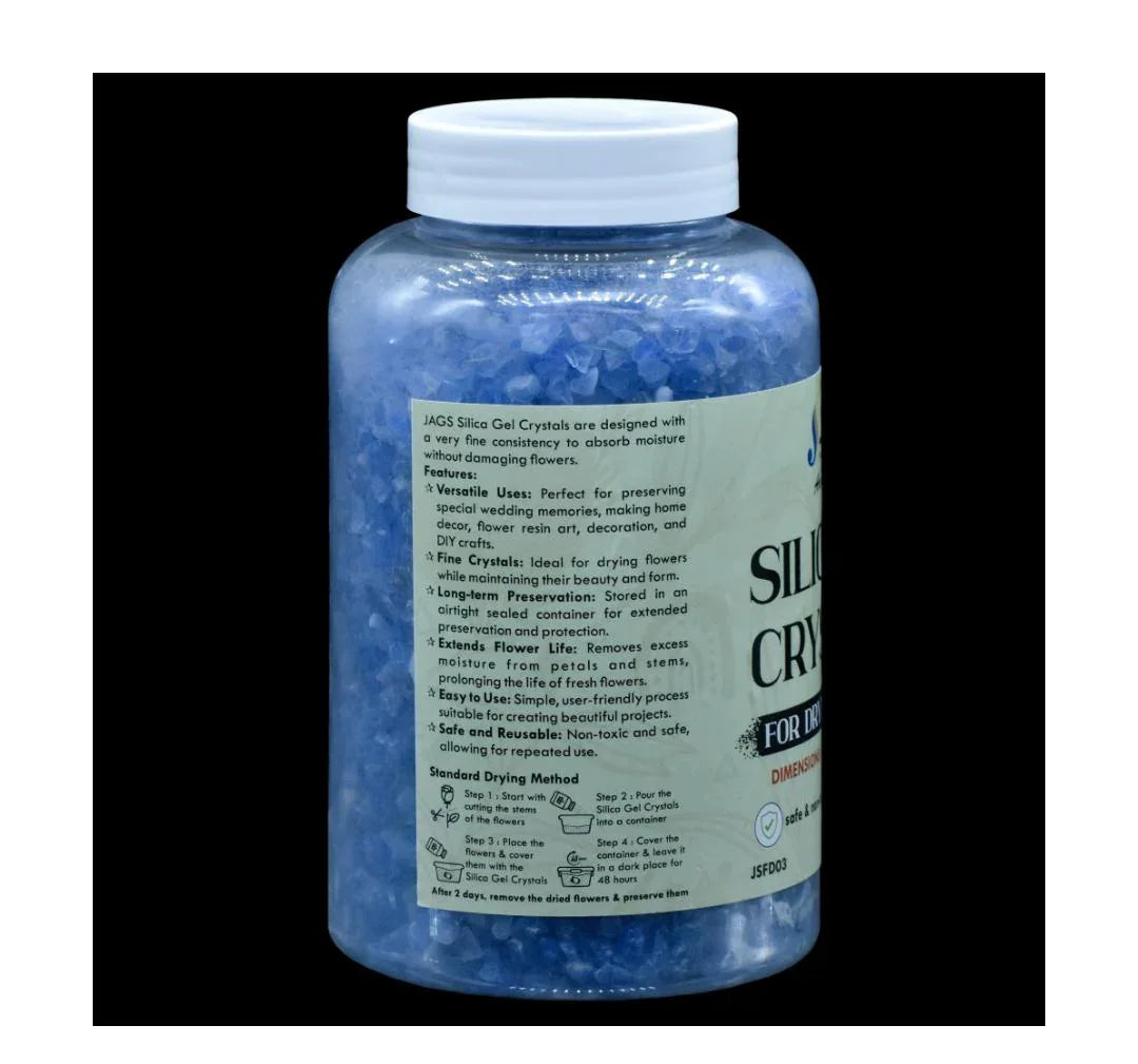 Jags Silica Flower Drying Gel 500Gms (4–6 MM) Blue