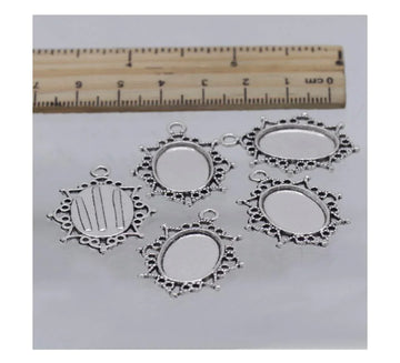 Metal Craft Fitting – Oval Mirror – 5 Pcs – MC-590