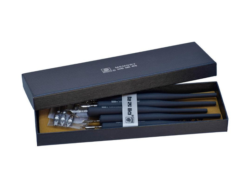 Calligraphy Click Pen Set – 6 Nibs with Plastic Holder | Artistic Writing Tool Set