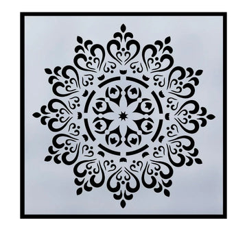 Jags Plastic Stencil – Rangoli Design No. 2, 10×10 cm