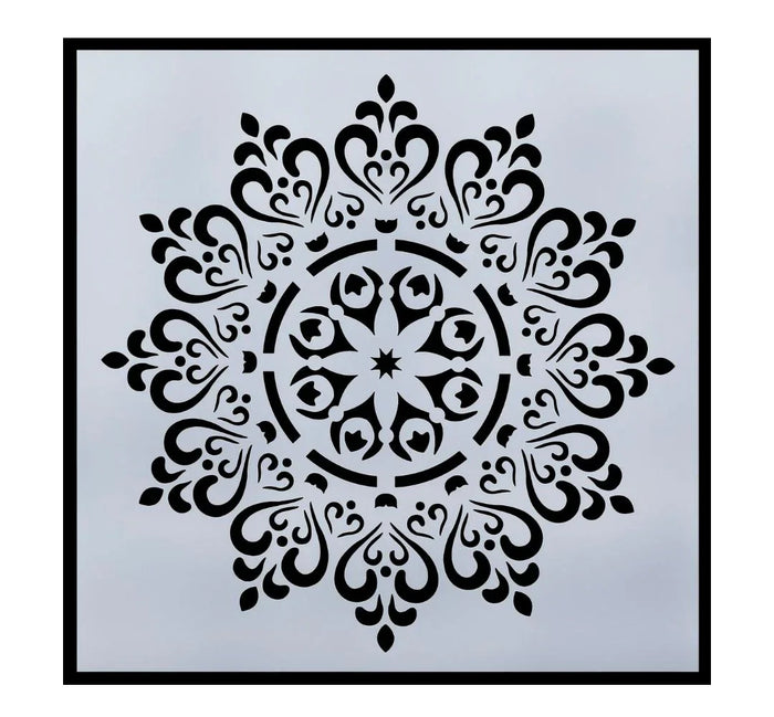 Jags Plastic Stencil – Rangoli Design No. 2, 10×10 cm