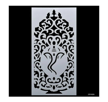 Ganesh Design Plastic Stencil 4x8 Inch