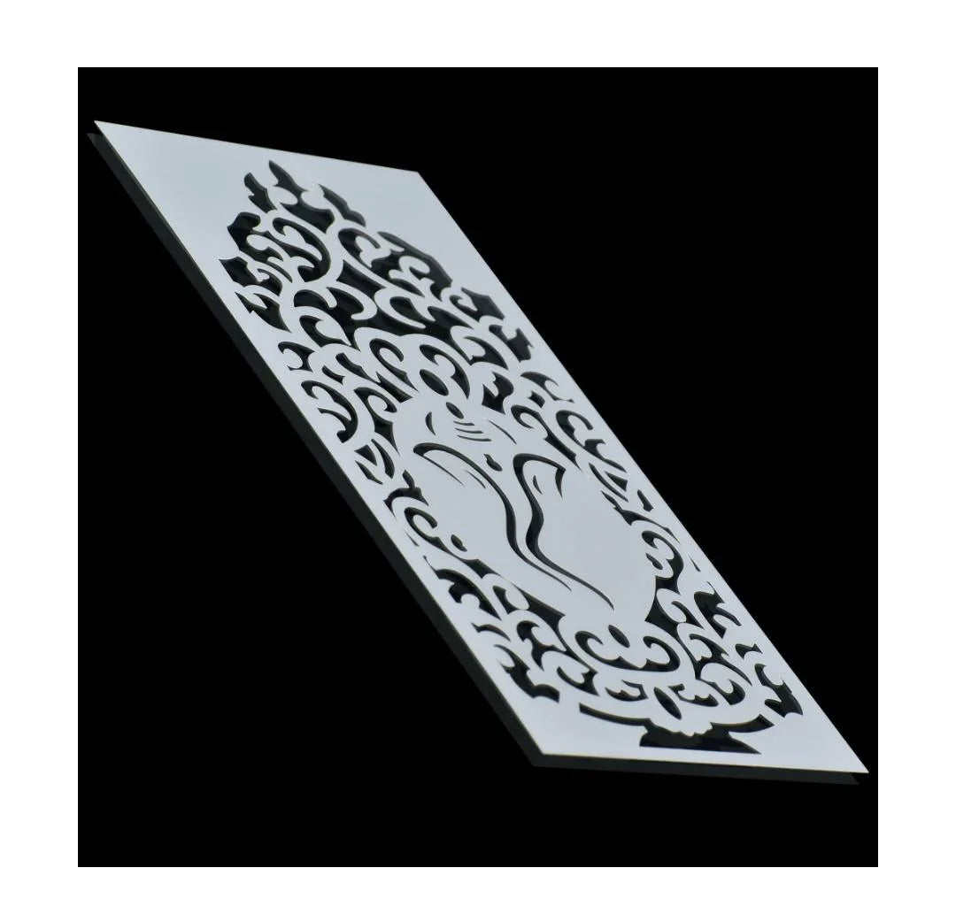 Ganesh Design Plastic Stencil 4x8 Inch