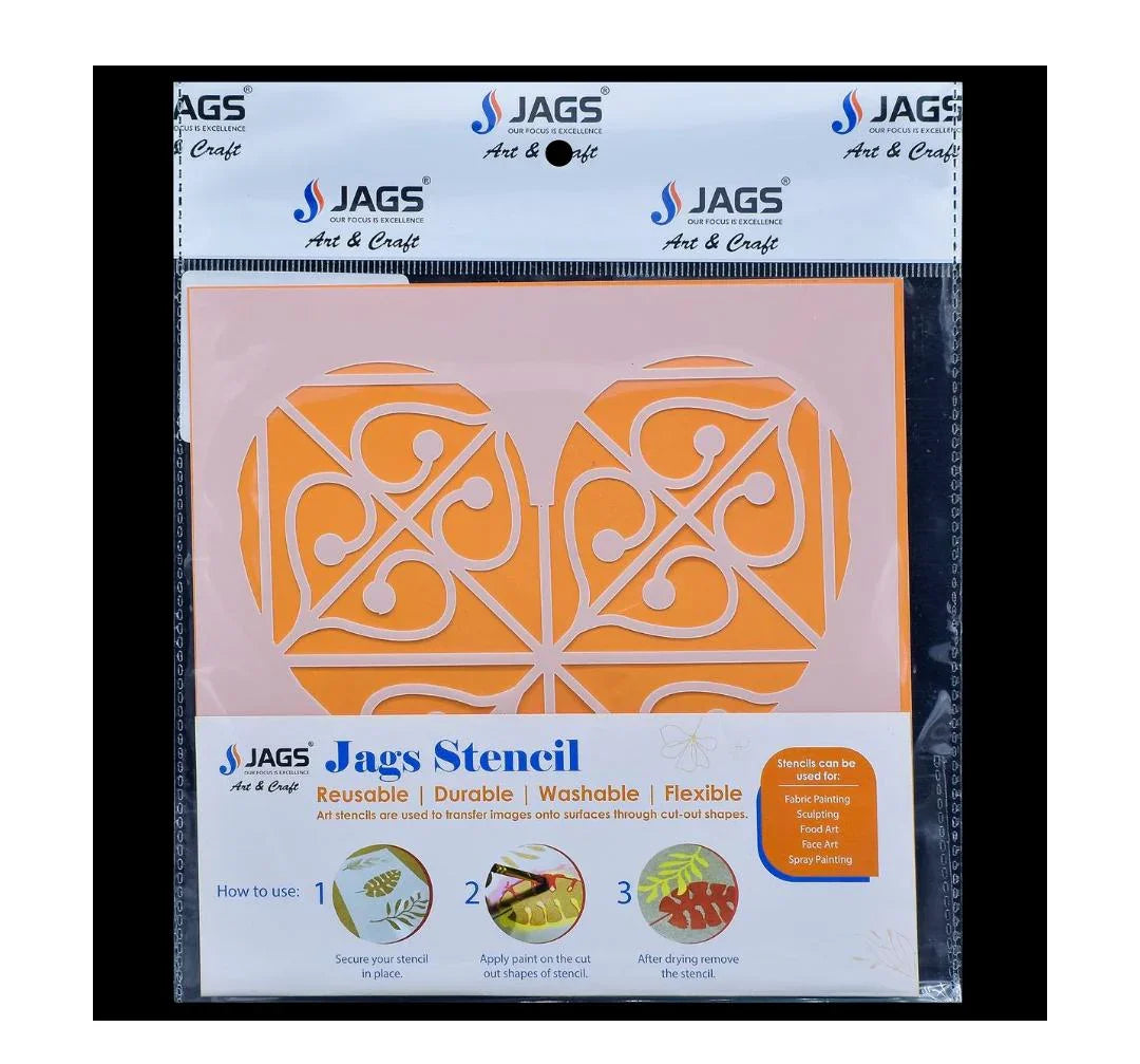 Jags 6x6 Inch Plastic Craft Stencil