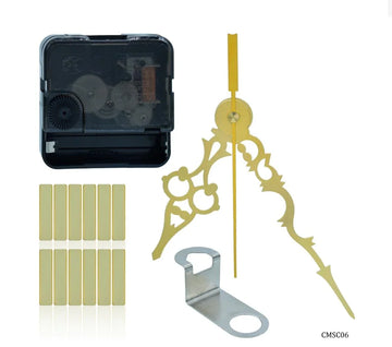 Clock Movement Silent CM13MM With Hands CH04GDAA GD CMSC06