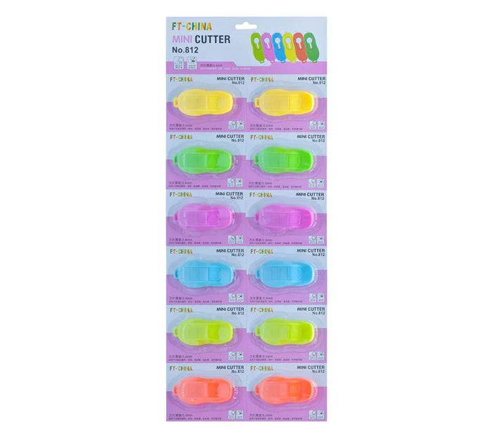 Mini Car Remote Paper Cutter (12Pcs) Pack of 1
